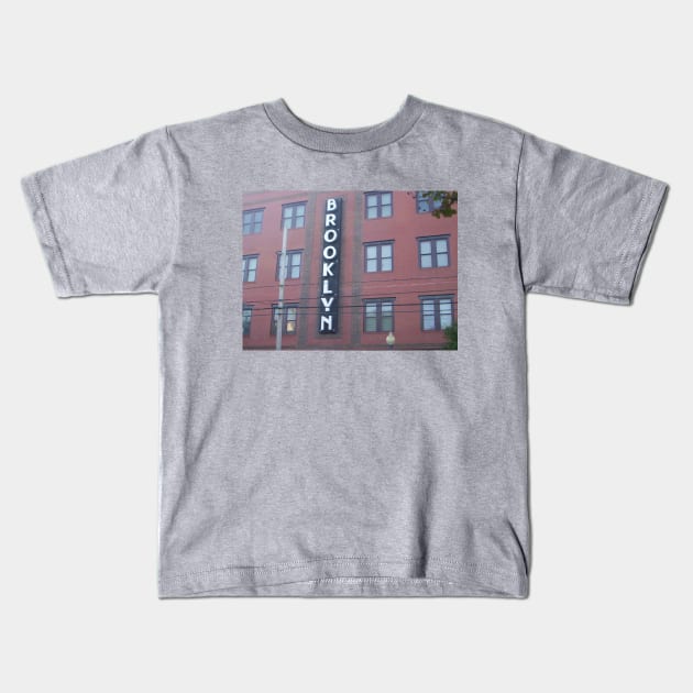 Brooklyn Arts District Kids T-Shirt by Dydy